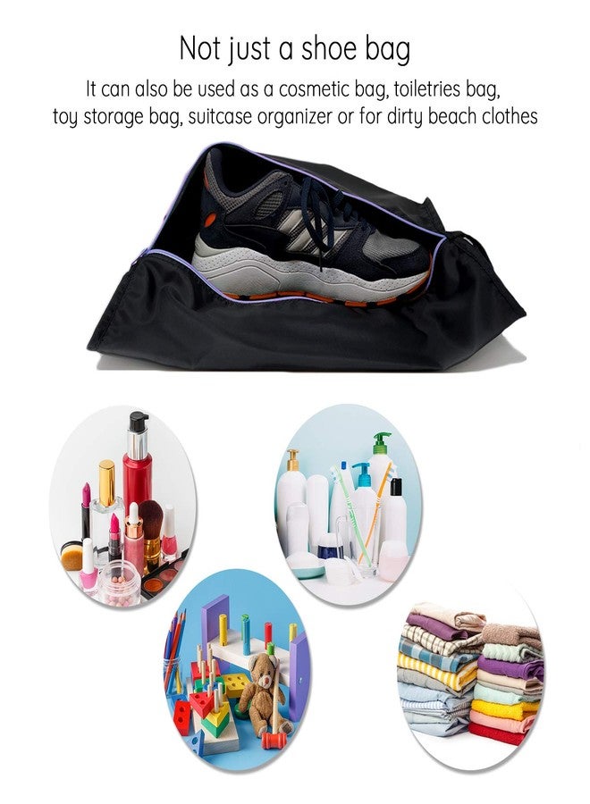 Ecoright Shoe Bags for Travel, Set of 2, 100% Recycled Water-Resistant Zipper Pouch Bags, Shoe Bags for Storage, Travel Essentials for Men & Women - Image 3